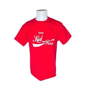 Enjoy Kid Rock Tee Shirt Red Coca Cola Spoof Parody Hanes Rock Music Large